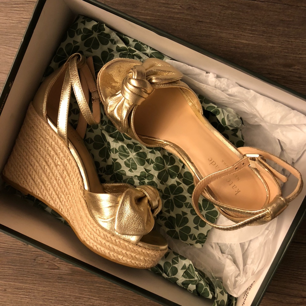 Kate Spade Bow Wedges